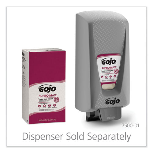 GOJO® wholesale. GOJO Supro Max Hand Cleaner, Cherry, 5,000 Ml Refill, 2-carton. HSD Wholesale: Janitorial Supplies, Breakroom Supplies, Office Supplies.