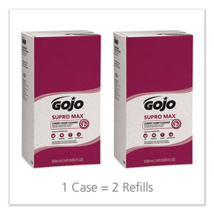 GOJO® wholesale. GOJO Supro Max Hand Cleaner, Cherry, 5,000 Ml Refill, 2-carton. HSD Wholesale: Janitorial Supplies, Breakroom Supplies, Office Supplies.