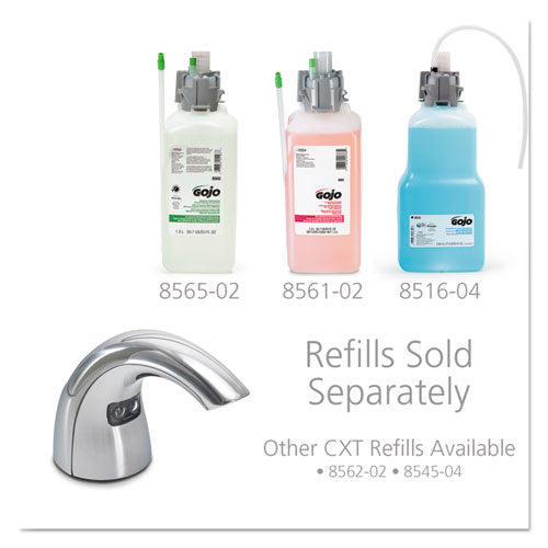 GOJO® wholesale. GOJO Cxt Touch Free Soap Dispenser, 1,500 Ml-2,300 Ml, Chrome. HSD Wholesale: Janitorial Supplies, Breakroom Supplies, Office Supplies.