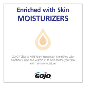 GOJO® wholesale. GOJO Clear And Mild Foam Handwash Refill, Fragrance-free, 700 Ml, Clear, 4-carton. HSD Wholesale: Janitorial Supplies, Breakroom Supplies, Office Supplies.