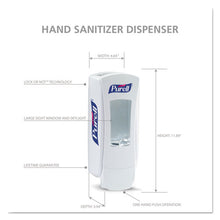 Load image into Gallery viewer, PURELL® wholesale. Purell Adx-12 Dispenser, 1,200 Ml, 4.5 X 4 X 11.25, White. HSD Wholesale: Janitorial Supplies, Breakroom Supplies, Office Supplies.