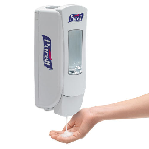 PURELL® wholesale. Purell Adx-12 Dispenser, 1,200 Ml, 4.5 X 4 X 11.25, White. HSD Wholesale: Janitorial Supplies, Breakroom Supplies, Office Supplies.
