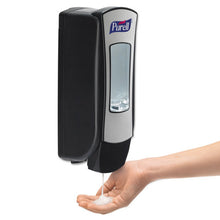 Load image into Gallery viewer, PURELL® wholesale. Purell Adx-12 Dispenser, 1,200 Ml, 4.5 X 4 X 11.25, Chrome-black. HSD Wholesale: Janitorial Supplies, Breakroom Supplies, Office Supplies.