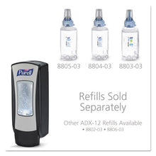 Load image into Gallery viewer, PURELL® wholesale. Purell Adx-12 Dispenser, 1,200 Ml, 4.5 X 4 X 11.25, Chrome-black. HSD Wholesale: Janitorial Supplies, Breakroom Supplies, Office Supplies.