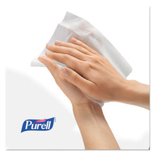 Load image into Gallery viewer, PURELL® wholesale. PURELL Hand Sanitizer Wipes Wall Mount Dispenser, 1,200-1,500 Wipe Capacity, 13.3 X 11 X 10.88, White. HSD Wholesale: Janitorial Supplies, Breakroom Supplies, Office Supplies.