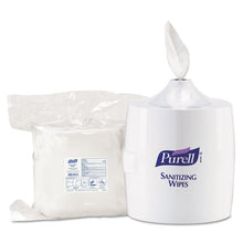 Load image into Gallery viewer, PURELL® wholesale. PURELL Hand Sanitizer Wipes Wall Mount Dispenser, 1,200-1,500 Wipe Capacity, 13.3 X 11 X 10.88, White. HSD Wholesale: Janitorial Supplies, Breakroom Supplies, Office Supplies.