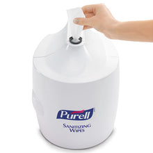 Load image into Gallery viewer, PURELL® wholesale. PURELL Hand Sanitizer Wipes Wall Mount Dispenser, 1,200-1,500 Wipe Capacity, 13.3 X 11 X 10.88, White. HSD Wholesale: Janitorial Supplies, Breakroom Supplies, Office Supplies.