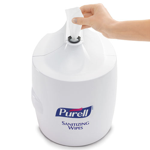 PURELL® wholesale. PURELL Hand Sanitizer Wipes Wall Mount Dispenser, 1,200-1,500 Wipe Capacity, 13.3 X 11 X 10.88, White. HSD Wholesale: Janitorial Supplies, Breakroom Supplies, Office Supplies.
