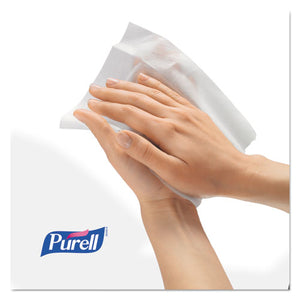 PURELL® wholesale. Sanitizing Hand Wipes, 5 X 7, 100-box. HSD Wholesale: Janitorial Supplies, Breakroom Supplies, Office Supplies.