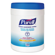 PURELL® wholesale. Sanitizing Hand Wipes, 6 X 6 3-4, White, 270-canister, 6 Canisters-carton. HSD Wholesale: Janitorial Supplies, Breakroom Supplies, Office Supplies.