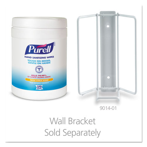 PURELL® wholesale. Sanitizing Hand Wipes, 6 X 6 3-4, White, 270 Wipes-canister. HSD Wholesale: Janitorial Supplies, Breakroom Supplies, Office Supplies.