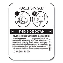 Load image into Gallery viewer, PURELL® wholesale. Single Use Advanced Gel Hand Sanitizer, 1.2 Ml, Packet, Clear, 2,000-carton. HSD Wholesale: Janitorial Supplies, Breakroom Supplies, Office Supplies.