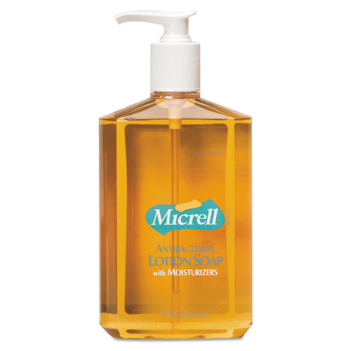MICRELL® wholesale. Antibacterial Lotion Soap, Light Scent, 12 Oz Pump Bottle. HSD Wholesale: Janitorial Supplies, Breakroom Supplies, Office Supplies.