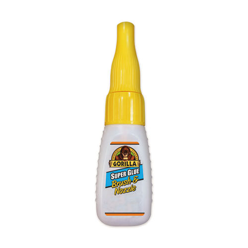 Gorilla Glue® wholesale. Super Glue With Brush And Nozzle Applicators, 0.35 Oz, Dries Clear. HSD Wholesale: Janitorial Supplies, Breakroom Supplies, Office Supplies.