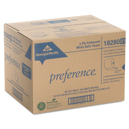 Georgia Pacific® Professional wholesale. Pacific Blue Select Bathroom Tissue, Septic Safe, 2-ply, White, 550 Sheet-roll, 80 Rolls-carton. HSD Wholesale: Janitorial Supplies, Breakroom Supplies, Office Supplies.