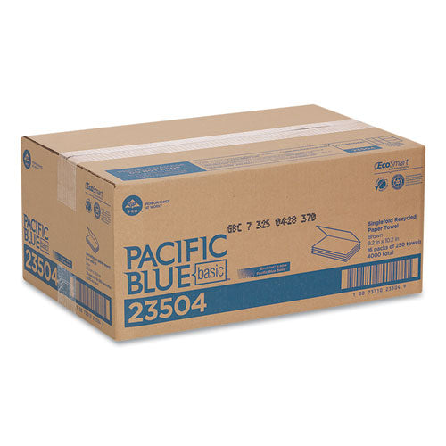 Georgia Pacific® Professional wholesale. Pacific Blue Basic S-fold Paper Towels, 10 1-4x9 1-4, Brown, 250-pack, 16 Pk-ct. HSD Wholesale: Janitorial Supplies, Breakroom Supplies, Office Supplies.