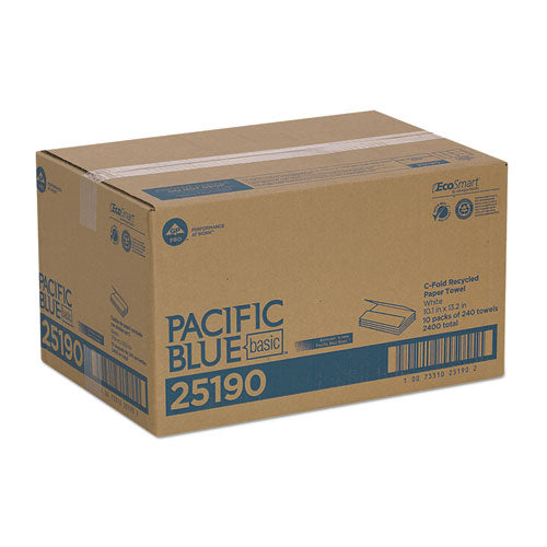 Georgia Pacific® Professional wholesale. Pacific Blue Basic C-fold Paper Towel,10 1-4 X 13 1-4, White,240-pack, 10 Pk-ct. HSD Wholesale: Janitorial Supplies, Breakroom Supplies, Office Supplies.