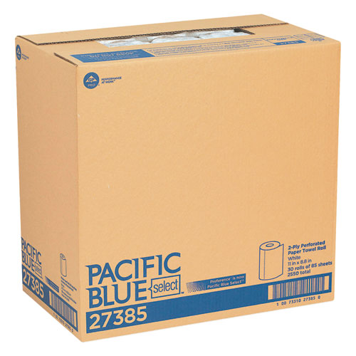 Georgia Pacific® Professional wholesale. Pacific Blue Select Two-ply Perforated Paper Kitchen Roll Towels, 11 X 8.8, White, 85-roll, 30 Rolls-carton. HSD Wholesale: Janitorial Supplies, Breakroom Supplies, Office Supplies.