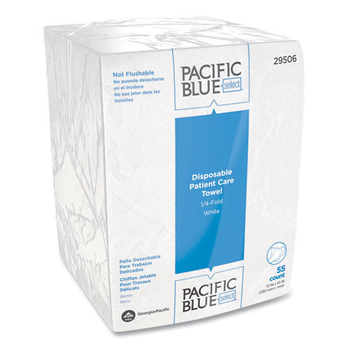 Georgia Pacific® Professional wholesale. Pacific Blue Select Disposable Patient Care Washcloths, 10 X 13, White, 55-pack, 24 Packs-carton. HSD Wholesale: Janitorial Supplies, Breakroom Supplies, Office Supplies.