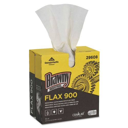 Brawny Industrial® wholesale. Flax 900 Heavy Duty Cloths, 9 X 16 1-2, White, 72-box, 10 Box-carton. HSD Wholesale: Janitorial Supplies, Breakroom Supplies, Office Supplies.