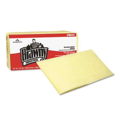 Georgia Pacific® Professional wholesale. Brawny Industrial Dusting Cloths, Quarterfold, 24x24, Yellow, 50-pk, 4-ct. HSD Wholesale: Janitorial Supplies, Breakroom Supplies, Office Supplies.