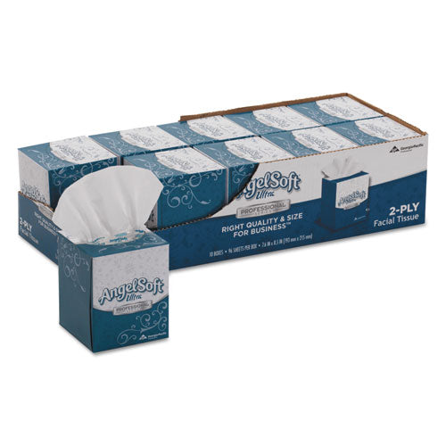 Angel Soft® wholesale. Ps Ultra Facial Tissue, 2-ply, White, 96 Sheets-box, 10 Boxes-carton. HSD Wholesale: Janitorial Supplies, Breakroom Supplies, Office Supplies.