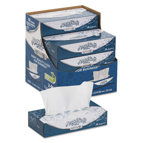 Angel Soft® wholesale. Ps Ultra Facial Tissue, 2-ply, White, 125 Sheets-box, 10 Boxes-carton. HSD Wholesale: Janitorial Supplies, Breakroom Supplies, Office Supplies.