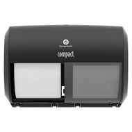 Georgia Pacific® Professional wholesale. Compact Coreless Side-by-side 2-roll Tissue Dispenser, 11.5 X 7.625 X 8, Black. HSD Wholesale: Janitorial Supplies, Breakroom Supplies, Office Supplies.