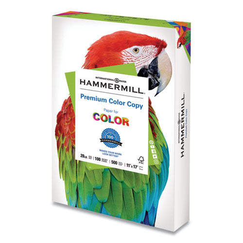Premium Color Copy Print Paper, 100 Bright, 28lb, 11 X 17, Photo White