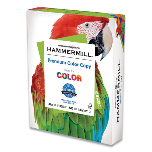 Hammermill® wholesale. Premium Color Copy Print Paper, 100 Bright, 32lb, 8.5 X 11, Photo White, 500-ream. HSD Wholesale: Janitorial Supplies, Breakroom Supplies, Office Supplies.