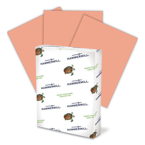 Hammermill® wholesale. Colors Print Paper, 20lb, 8.5 X 11, Salmon, 500-ream. HSD Wholesale: Janitorial Supplies, Breakroom Supplies, Office Supplies.