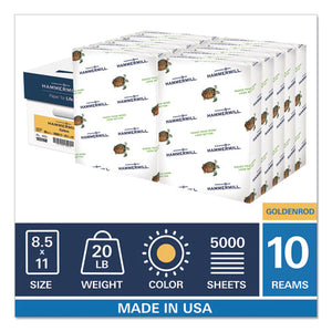 Hammermill® wholesale. Colors Print Paper, 20lb, 8.5 X 11, Goldenrod, 500 Sheets-ream, 10 Reams-carton. HSD Wholesale: Janitorial Supplies, Breakroom Supplies, Office Supplies.