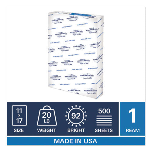 Hammermill® wholesale. Copy Plus Print Paper, 92 Bright, 20 Lb, 11 X 17, White, 500-ream. HSD Wholesale: Janitorial Supplies, Breakroom Supplies, Office Supplies.