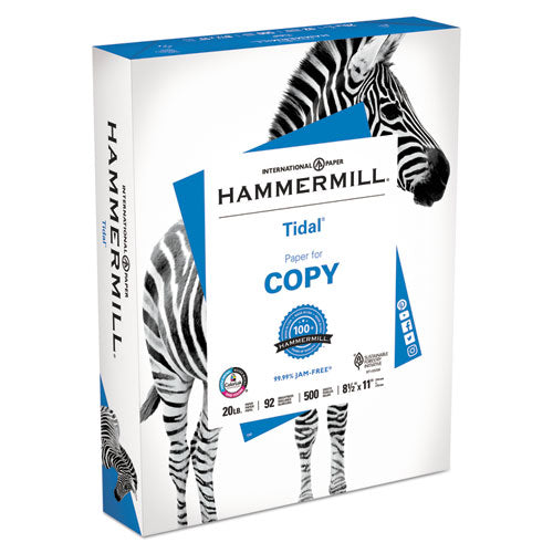 Hammermill® wholesale. Tidal Print Paper, 92 Bright, 20lb, 8.5 X 11, White, 500 Sheets-ream, 10 Reams-carton. HSD Wholesale: Janitorial Supplies, Breakroom Supplies, Office Supplies.