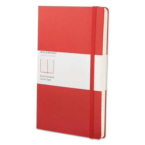 Moleskine® wholesale. Classic Colored Hardcover Notebook, Narrow Rule, Red Cover, 8.25 X 5, 240 Sheets. HSD Wholesale: Janitorial Supplies, Breakroom Supplies, Office Supplies.