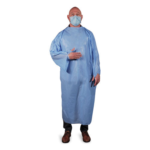 Heritage wholesale. HERITAGE T-style Isolation Gown, Lldpe, Large, Light Blue, 50-carton. HSD Wholesale: Janitorial Supplies, Breakroom Supplies, Office Supplies.