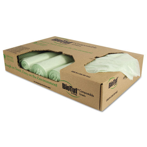 Heritage wholesale. HERITAGE Biotuf Compostable Can Liners, 32 Gal, 1 Mil, 34