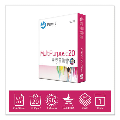HP Papers wholesale. HP® Multipurpose20 Paper, 96 Bright, 20lb, 8.5 X 11, White, 500-ream. HSD Wholesale: Janitorial Supplies, Breakroom Supplies, Office Supplies.