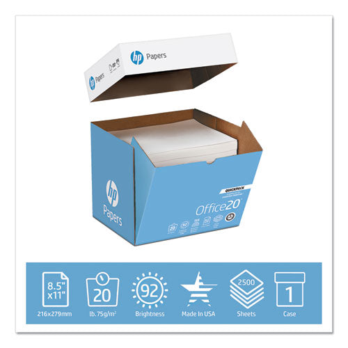 HP Papers wholesale. HP® Office20 Paper, 92 Bright, 20lb, 8.5 X 11, White, 2, 500-carton. HSD Wholesale: Janitorial Supplies, Breakroom Supplies, Office Supplies.