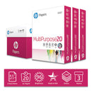 HP Papers wholesale. HP® Multipurpose20 Paper, 96 Bright, 20lb, 8.5 X 11, White, 500 Sheets-ream, 3 Reams-carton. HSD Wholesale: Janitorial Supplies, Breakroom Supplies, Office Supplies.