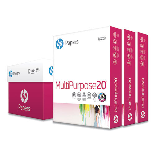 HP Papers wholesale. HP® Multipurpose20 Paper, 96 Bright, 20lb, 8.5 X 11, White, 500 Sheets-ream, 3 Reams-carton. HSD Wholesale: Janitorial Supplies, Breakroom Supplies, Office Supplies.