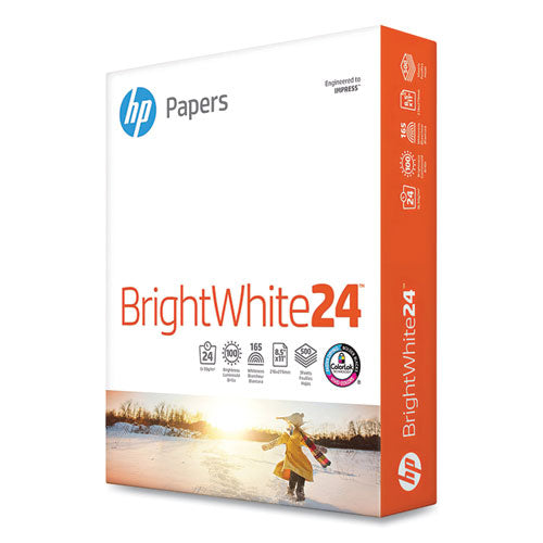 HP Papers wholesale. HP® Brightwhite24 Paper, 100 Bright, 24lb, 8.5 X 11, Bright White, 500-ream. HSD Wholesale: Janitorial Supplies, Breakroom Supplies, Office Supplies.