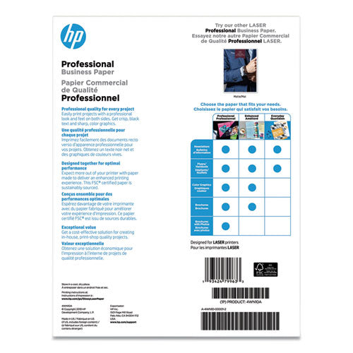 HP wholesale. Professional Business Paper, 52 Lb, 8.5 X 11, Glossy White, 150-pack. HSD Wholesale: Janitorial Supplies, Breakroom Supplies, Office Supplies.