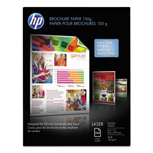 HP wholesale. Color Laser Glossy Brochure Paper, 97 Bright, 40lb, 8.5 X 11, White, 150-pack. HSD Wholesale: Janitorial Supplies, Breakroom Supplies, Office Supplies.