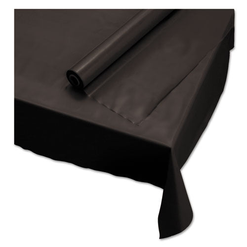 Hoffmaster® wholesale. Hoffmaster Plastic Roll Tablecover, 40" X 100 Ft, Black. HSD Wholesale: Janitorial Supplies, Breakroom Supplies, Office Supplies.