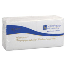 Load image into Gallery viewer, Hoffmaster® wholesale. Hoffmaster Beverage Napkins, 2-ply 9 1-2 X 9 1-2, White, Embossed, 1000-carton. HSD Wholesale: Janitorial Supplies, Breakroom Supplies, Office Supplies.