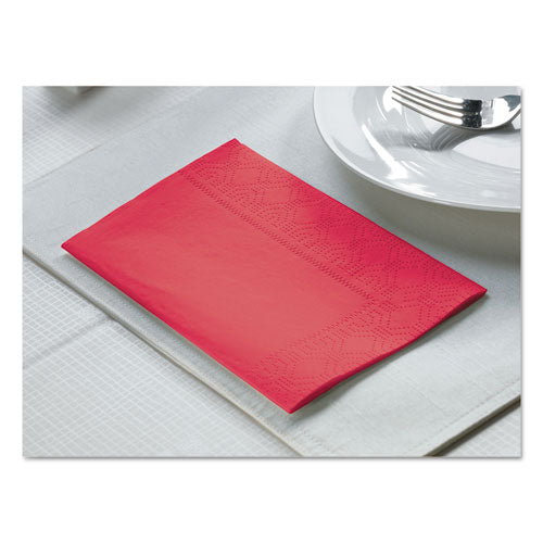 Hoffmaster® wholesale. Hoffmaster Dinner Napkins, 2-ply, 15 X 17, Red, 1000-carton. HSD Wholesale: Janitorial Supplies, Breakroom Supplies, Office Supplies.