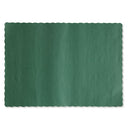 Hoffmaster® wholesale. Hoffmaster Solid Color Scalloped Edge Placemats, 9.5 X 13.5, Hunter Green, 1,000-carton. HSD Wholesale: Janitorial Supplies, Breakroom Supplies, Office Supplies.