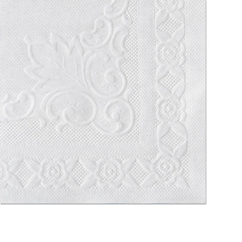 Hoffmaster® wholesale. Hoffmaster Classic Embossed Straight Edge Placemats, 10 X 14, White, 1,000-carton. HSD Wholesale: Janitorial Supplies, Breakroom Supplies, Office Supplies.