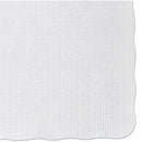 Hoffmaster® wholesale. Hoffmaster Knurl Embossed Scalloped Edge Placemats, 9.5 X 13.5, White, 1,000-carton. HSD Wholesale: Janitorial Supplies, Breakroom Supplies, Office Supplies.